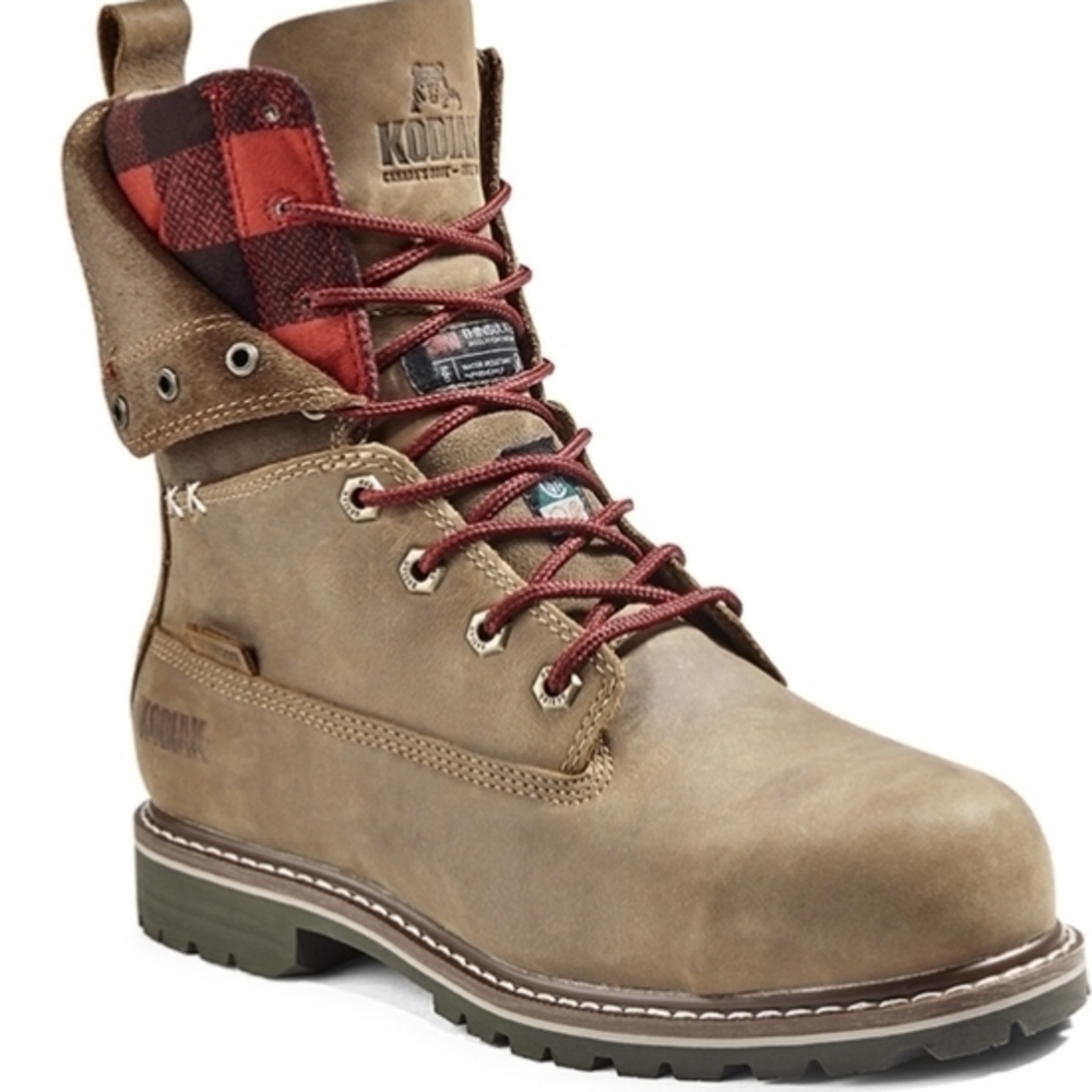 Kodiak Women's Brown and Red Lace Up Boots